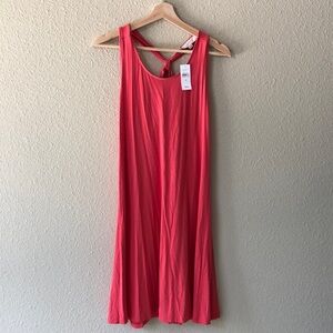 NWT LOFT Coral Orange Dress Size M